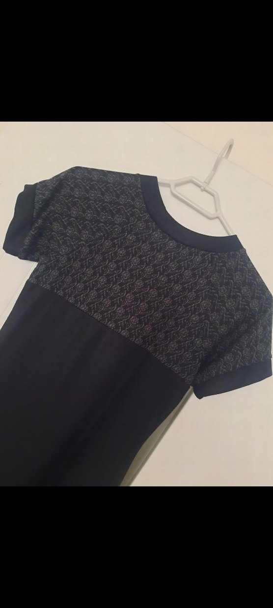 Siyah Midi Gotik TRİKO Elbise - Görsel 4