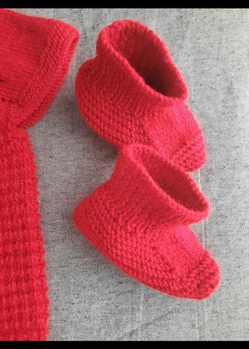 Sıfır el örgüsü bebek yeleği - Görsel 6