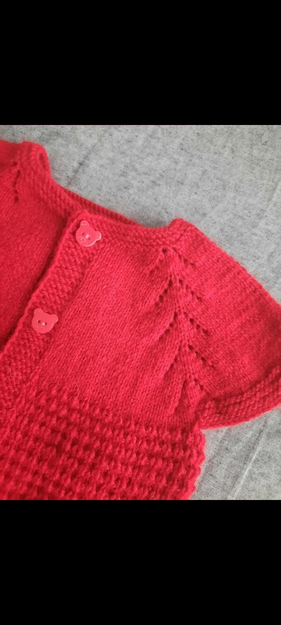 Sıfır el örgüsü bebek yeleği - Görsel 3