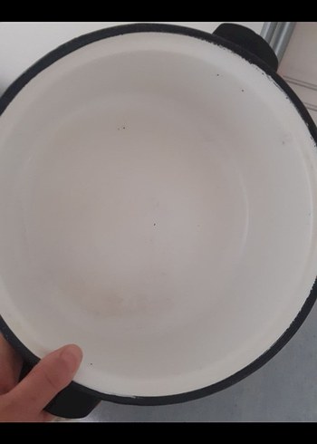 Yeşil Desenli Emaye Tencere Seti - Görsel 8