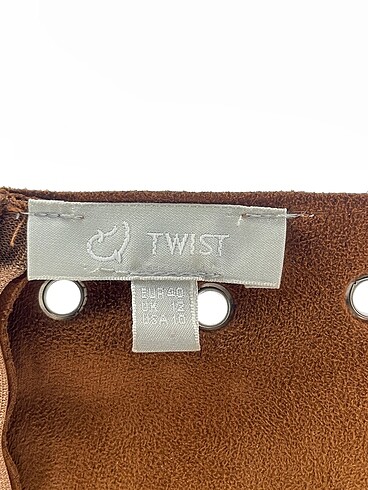 40 Beden kahverengi Renk Twist Kısa Elbise %70 İndirimli.