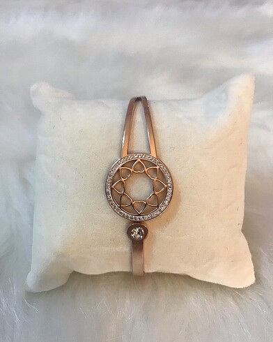 Rose zirkon taşlı kelepçe