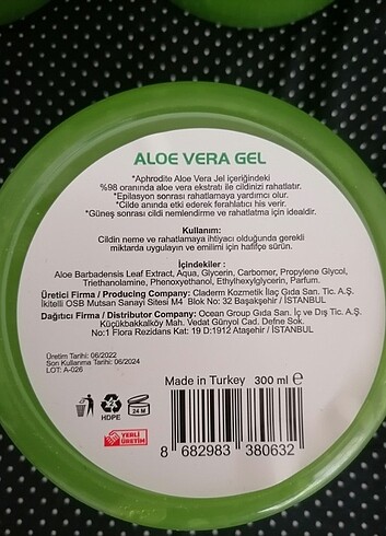 Diğer ALOE VERA JEL