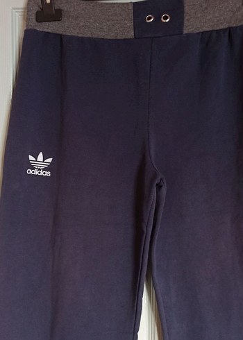 Koyu Mavi Bol Kesim Kadın Eşofman Altı - Görsel 2