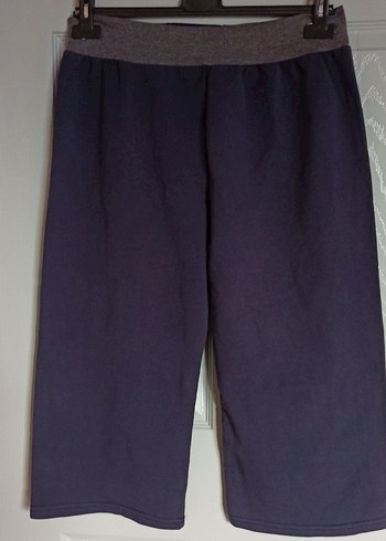 Koyu Mavi Bol Kesim Kadın Eşofman Altı - Görsel 3