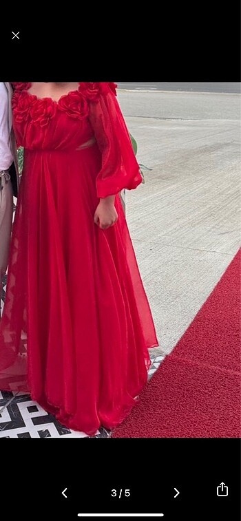 Diğer Abiyefon kırmızı abiye elbise