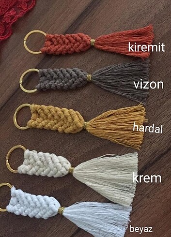 Beden Makrome anahtarlık