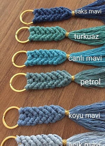 Beden Renk Makrome anahtarlık