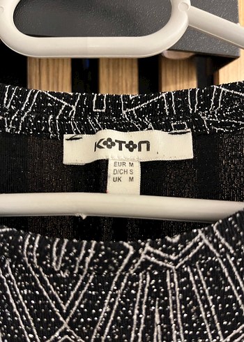 Gri Desenli Örme Kısa Kollu Kadın Bluz - Görsel 2