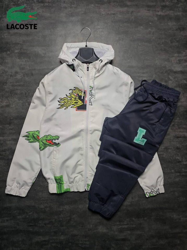 Lacoste Kapüşonlu Eşofman Takımı - Görsel 4