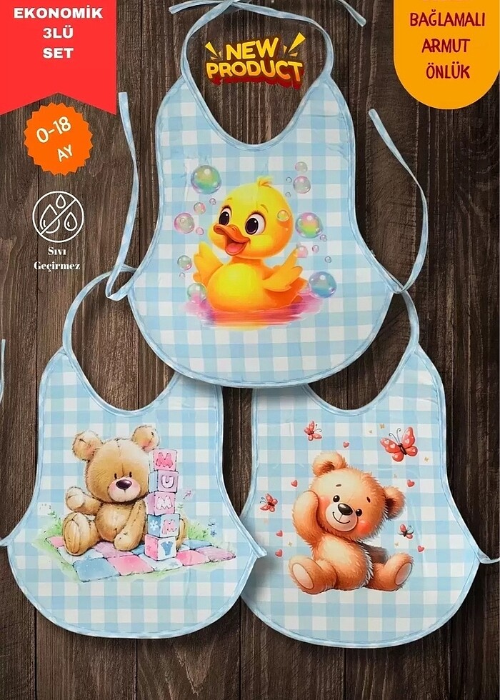 Kız erkek Mama önlüğü - Görsel 2