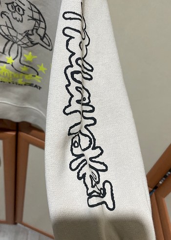 #ZARA MARKA Bej Erkek Çocuk Baskılı Sweatshirt - Görsel 4