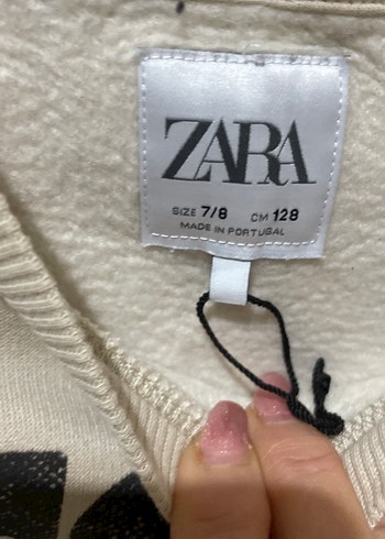 #ZARA MARKA Bej Erkek Çocuk Baskılı Sweatshirt - Görsel 5