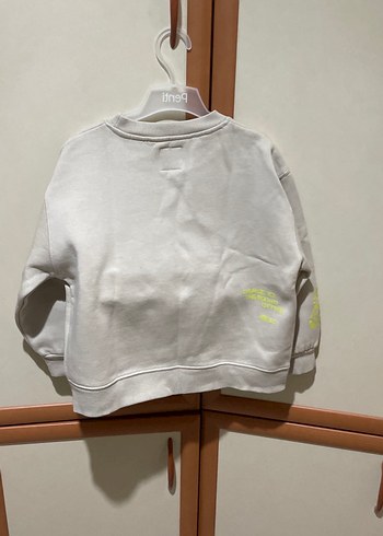 #ZARA MARKA Bej Erkek Çocuk Baskılı Sweatshirt - Görsel 6