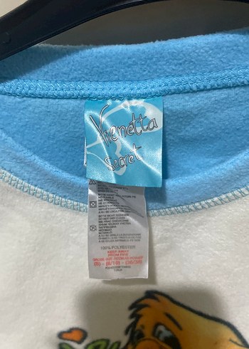 Mavi Uzun Kollu Kız polar Tişört - Görsel 5