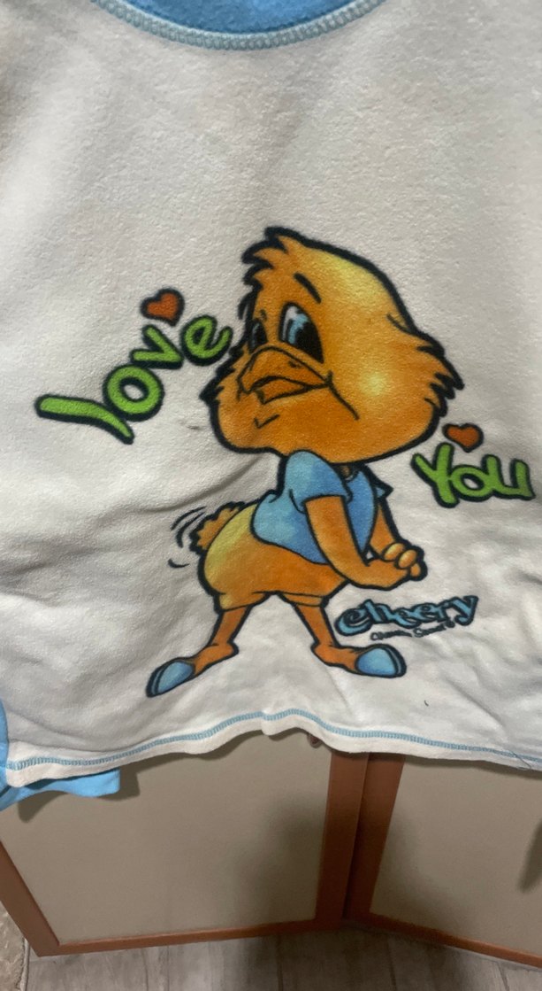 Mavi Uzun Kollu Kız polar Tişört - Görsel 2