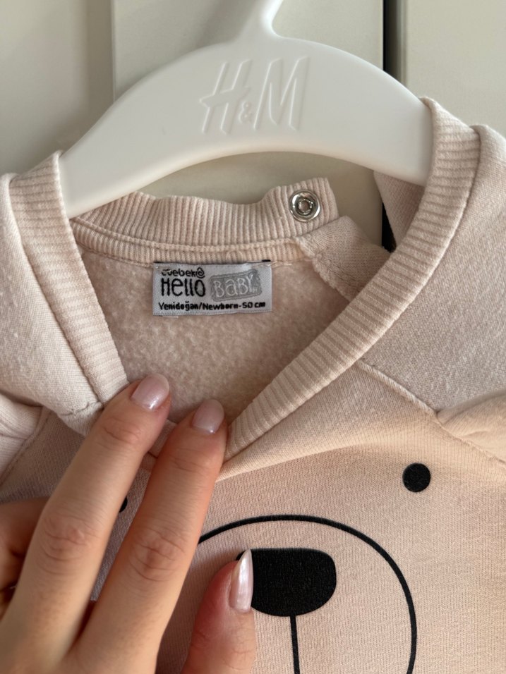 Bej Pamuklu Erkek Bebek Tulum - Görsel 2