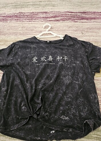 Gri kore tshirt