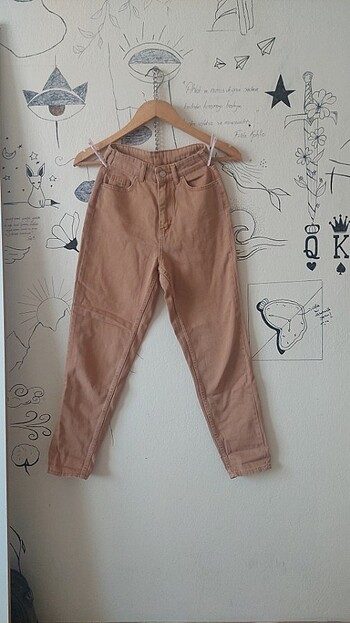 Diğer Camel renk mom jean 25 beden 