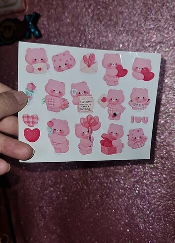 Aşk dolu ayıcıklar sticker 