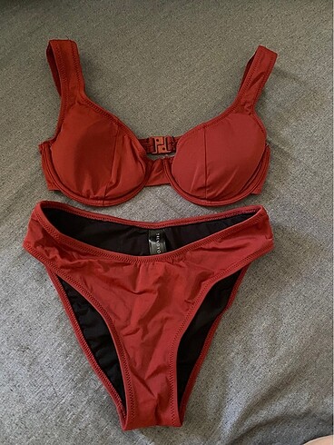 Bordo bikini takımı