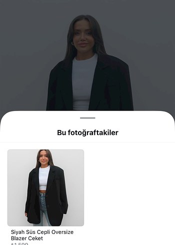 l Beden siyah Renk Siyah Düğmeli Kadın Blazer Ceket