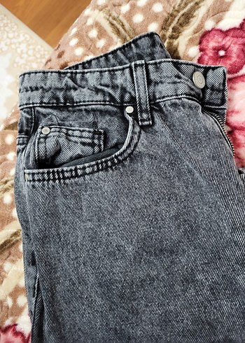 antrasit wide leg jean - Görsel 3