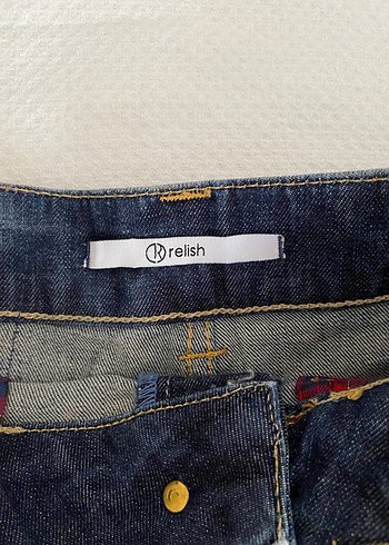 m Beden lacivert Renk Y2K Grunge Zımbalı Denim Mini Etek