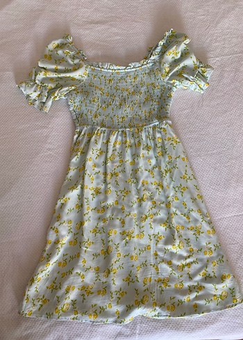Çiçek Desenli Vintage Elbise