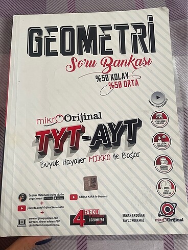 TYT-AYT GEOMETRİ MİKRO ORJİNAL YAYINLARI