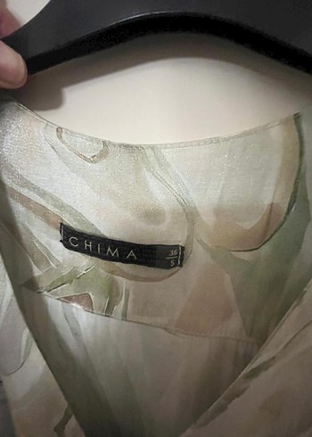 V Yaka Midi Elbise - Görsel 2