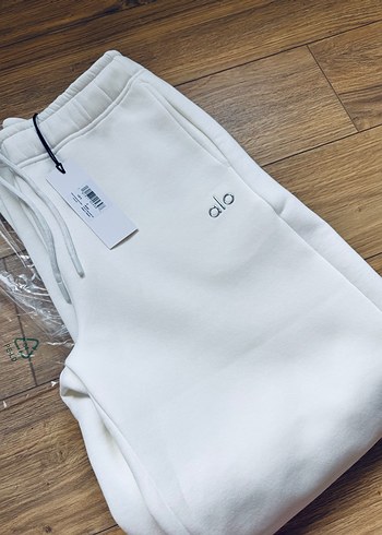Alo Yoga Beyaz Pamuklu Rahat Kesim Eşofman - Görsel 2