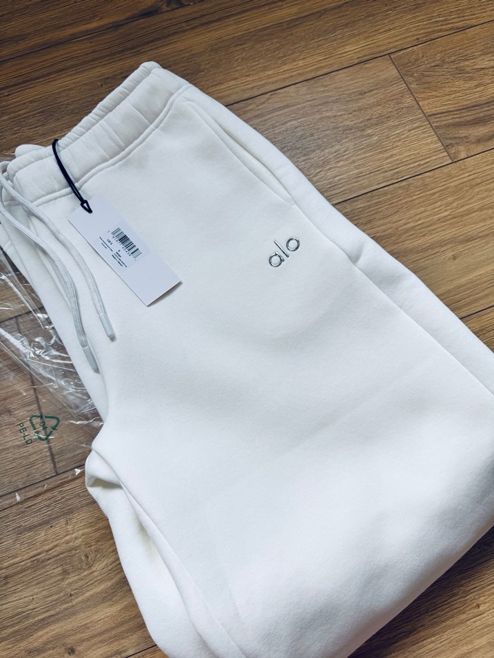 Alo Yoga Beyaz Pamuklu Rahat Kesim Eşofman - Görsel 2