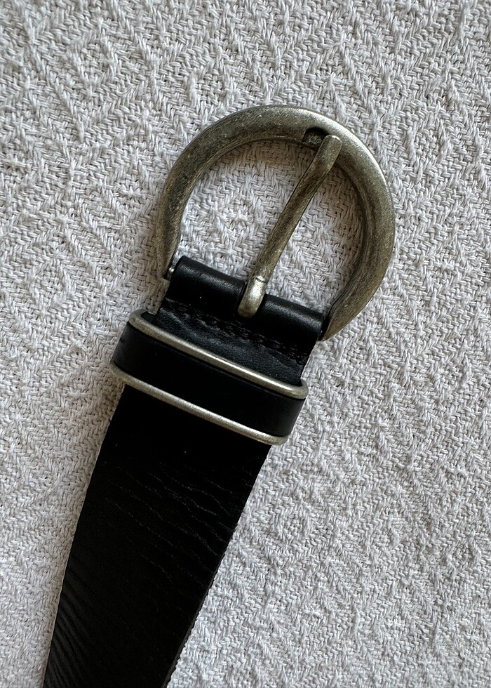 Mavi marka deri kemer - Görsel 2