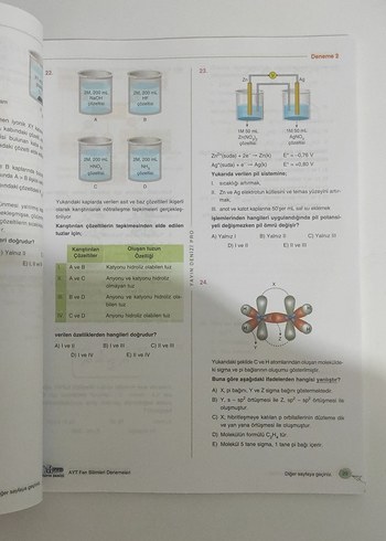 Fen Bilimleri Denemeleri AYT 10x40 Pro Kitap - Görsel 2