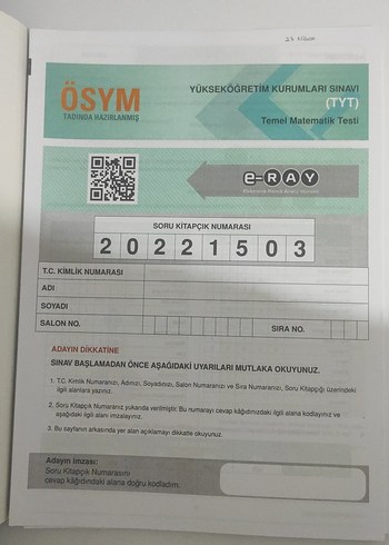 TYT Matematik 12 Deneme Kitabı - Görsel 2