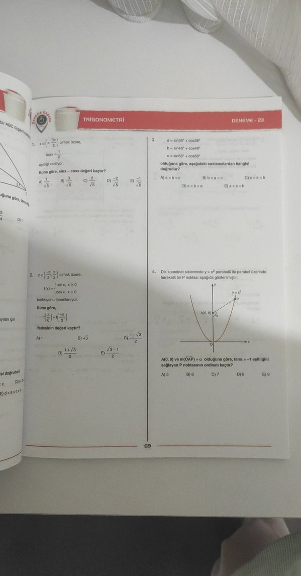 Deneme Deposu Trigonometri Konu Denemeleri Kitabı - Görsel 2