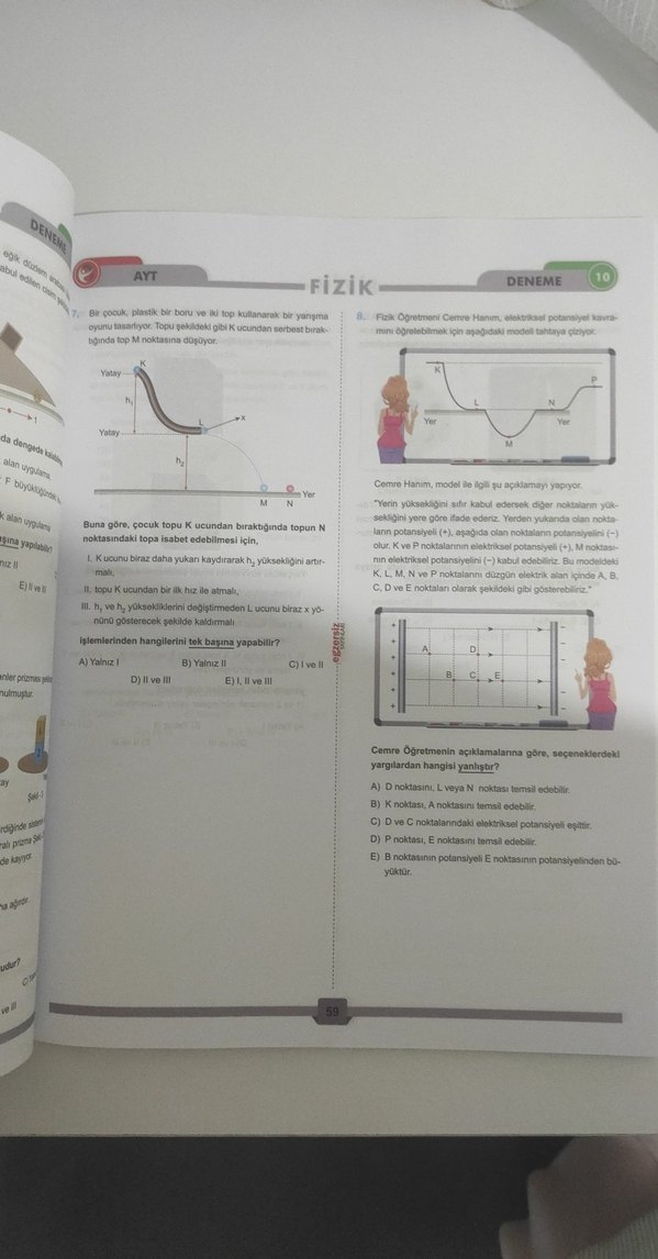 AYT Fizik Denemeleri 24x14 - Cemal Turgut - Görsel 2