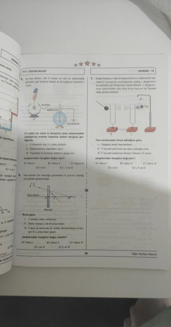 TYT Fen Bilimleri Brans Denemesi Kitabı - Görsel 2