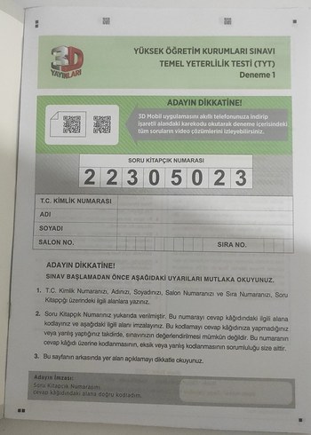 TYT Simülasyon Denemeleri 4'lü Genel Deneme Kitabı - Görsel 2