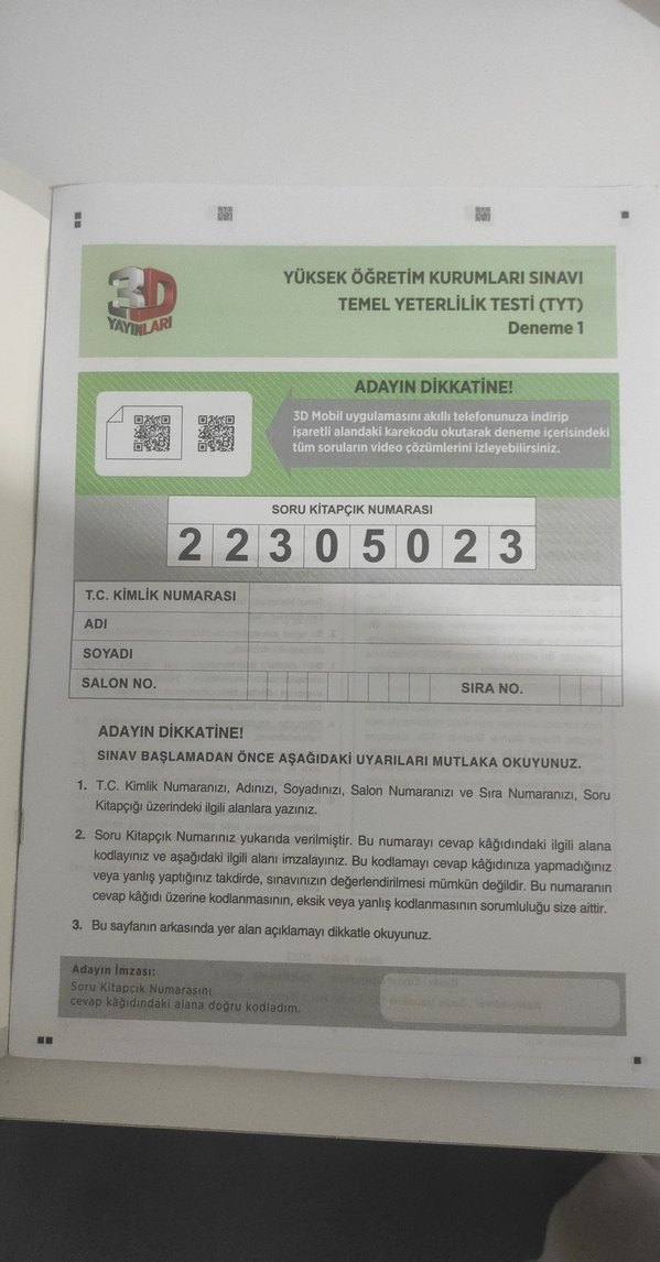 TYT Simülasyon Denemeleri 4'lü Genel Deneme Kitabı - Görsel 2