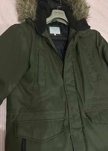 Erkek Yeşil Kürklü Midi Mont - Görsel 2