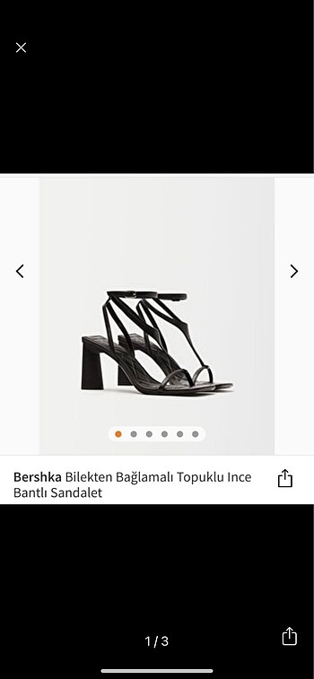 Bershka topuklu ayakkabı