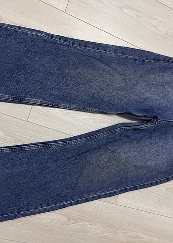Zincir Detaylı Gri Mavi Kadın Denim Pantolon