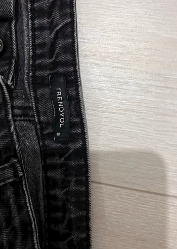 38 Beden siyah Renk Siyah Regular Fit Midi Kadın Jean