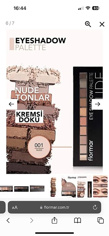 Beden Renk Flormar Far Paleti