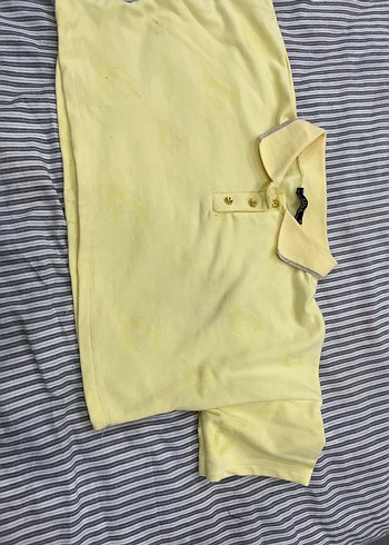 Diğer Sarı Kısa Kollu Polo Yaka Tişört