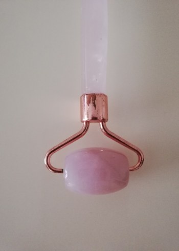 Doğal Pembe Kuvars Yüz Masaj Aleti - Görsel 3