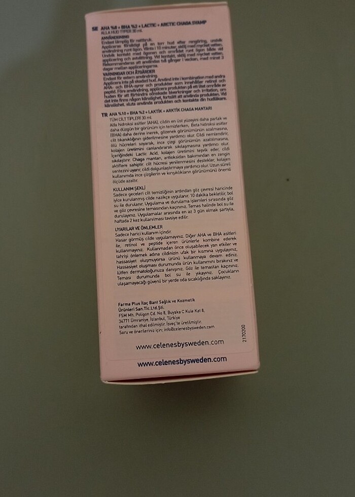 Celenes Serum AHA  BHA %2 LAKTİK ASİT - Görsel 3
