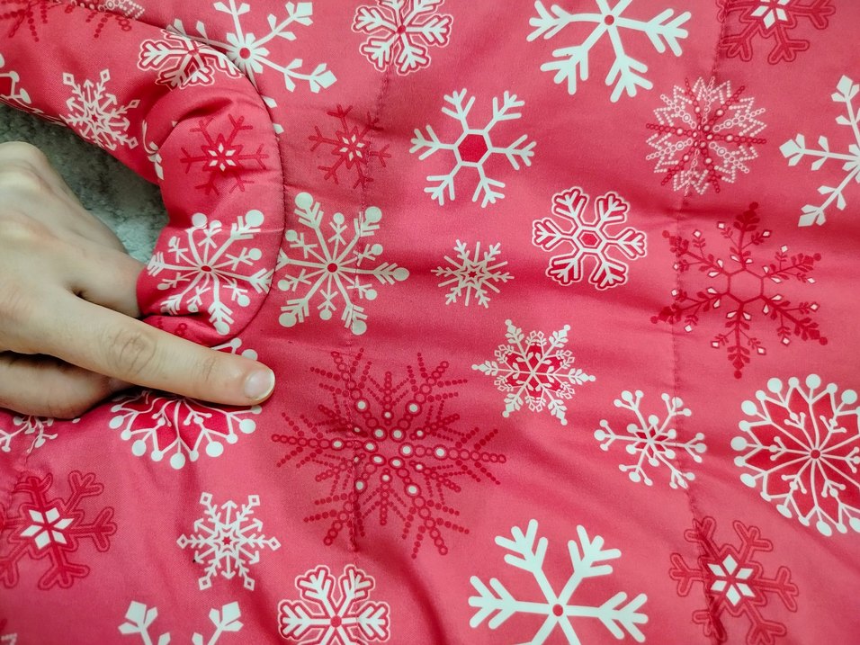 Kız Bebek Renkli Kar Desenli Kürklü cosmonot tulumu - Görsel 4